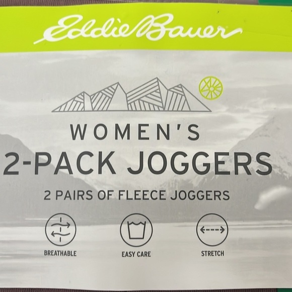 Eddie Bauers Women two Pairs of Fleece Joggers Size XL - Picture 10 of 11